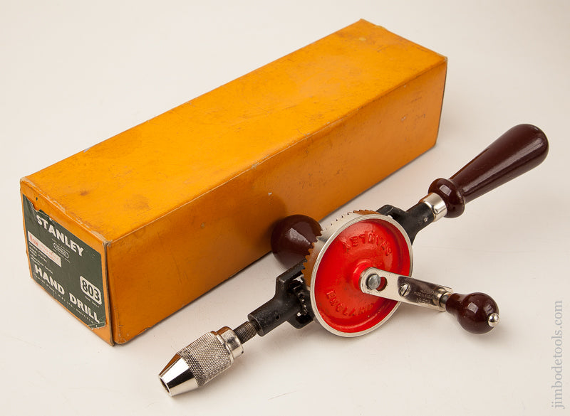 STANLEY No. 803 Hand Drill in Original Box -- 70344