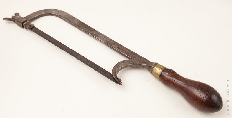 Awesome 19th Century Lancashire Patent Hack Saw with Rosewood Handle - 71256