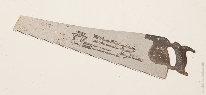 7 3/8 inch DISSTON PORTER Advertising Saw * 71296