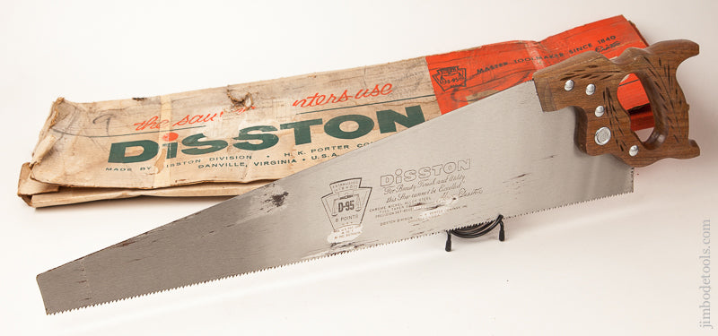 8 point 26 inch Crosscut DISSTON D-95 Hand Saw in its Original Box! - 71440R