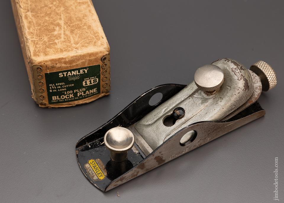 STANLEY No. 118 Low Angle Block Plane in Original Box - 73681