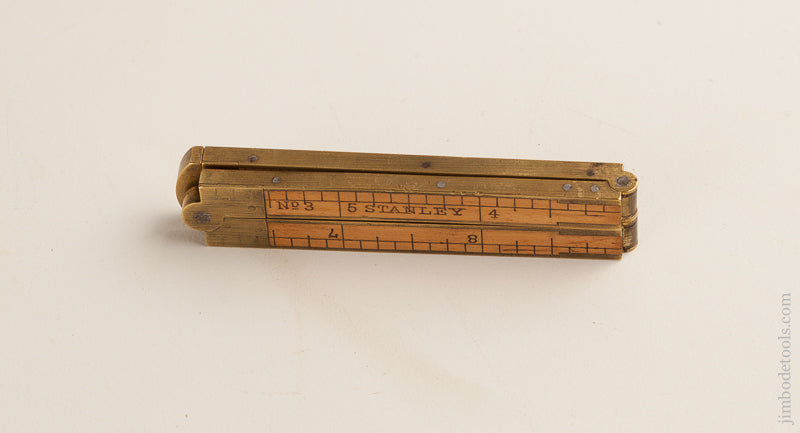 STANLEY No. 3 Boxwood & Brass Carpenter's Caliper Rule circa 1900-17 FINE     75039 - 75039