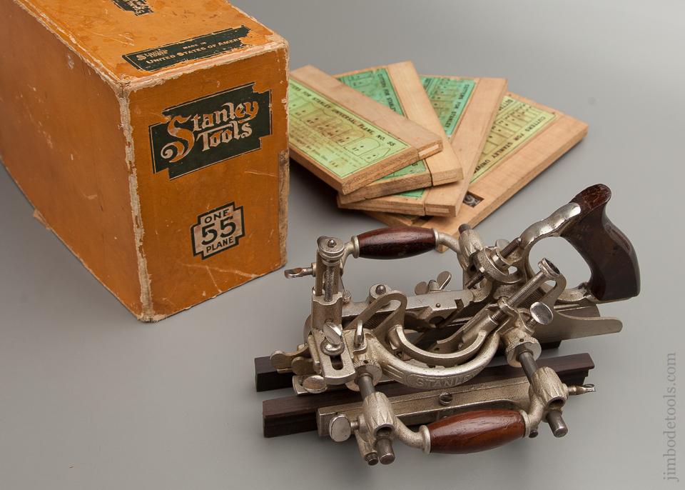 STANLEY No. 55 Combination Plane 100% COMPLETE in Original Box - 75553