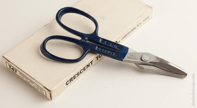 7 inch CRESCENT TOOL CO No. T47 Crescent Snip MINT in Original Box - 75897