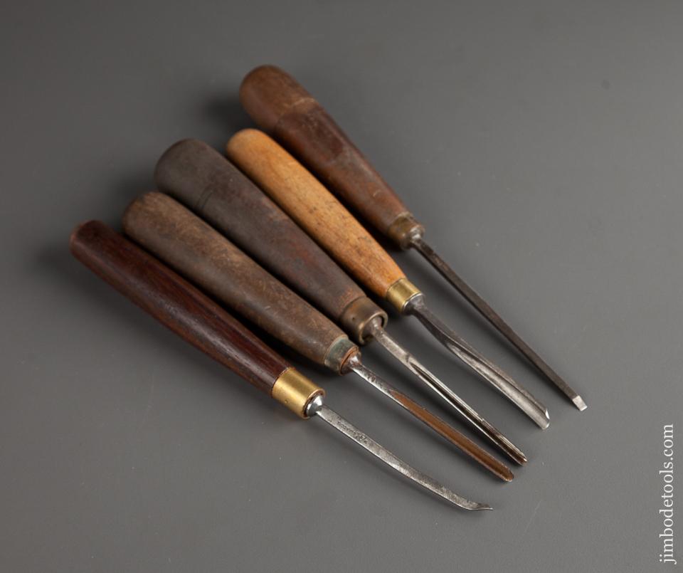 Five ADDIS Carving Tools - 77470