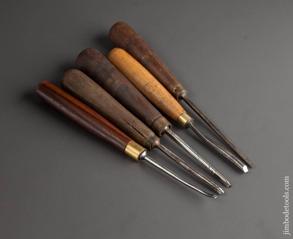 Five ADDIS Carving Tools - 77470