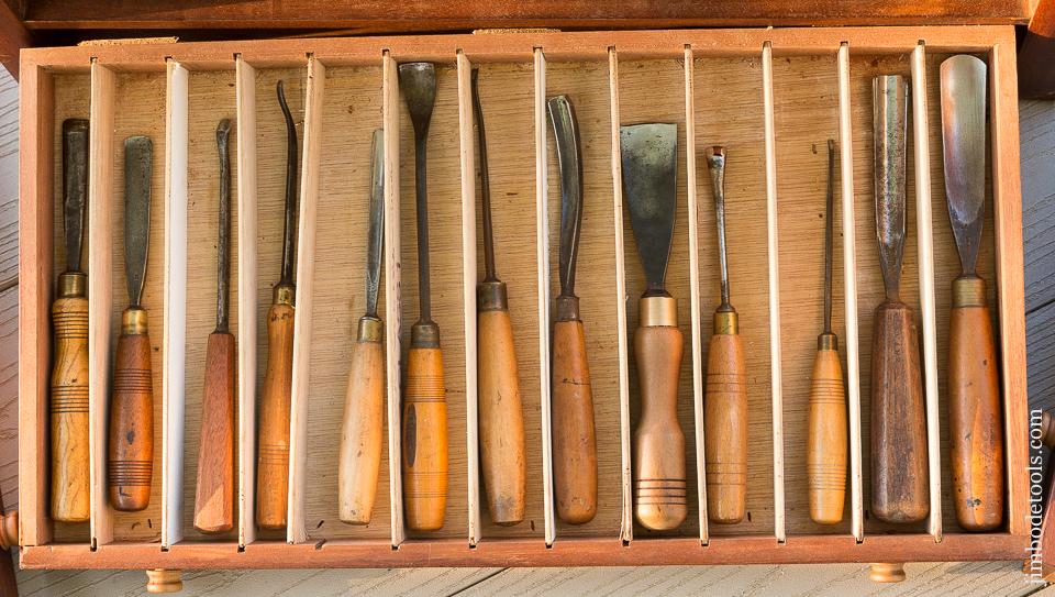 Set of 15 C. MAIERS Carving Chisels Gouges -- 108088 – Jim Bode Tools