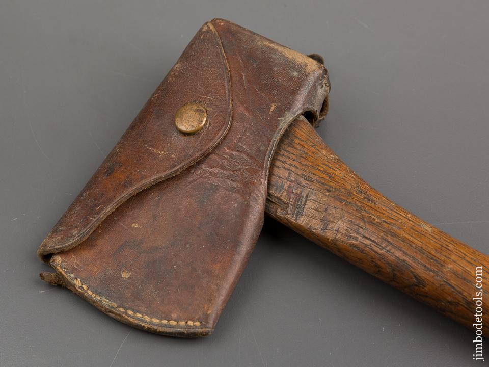 THE PRESIDENT'S HUNTING AXE with Leather Sheath by KING AXE & TOOL CO. Of Oakland, Maine - 81768U