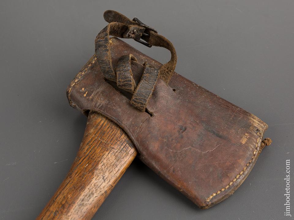 THE PRESIDENT'S HUNTING AXE with Leather Sheath by KING AXE & TOOL CO. Of Oakland, Maine - 81768U