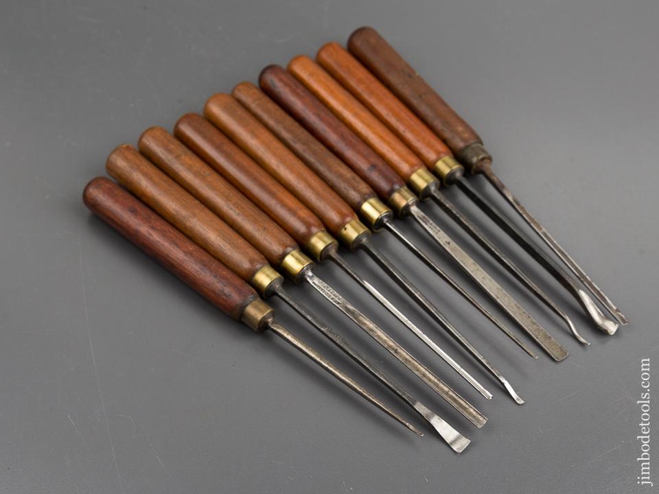 Ten Good ADDIS Carving Gouges - 82072