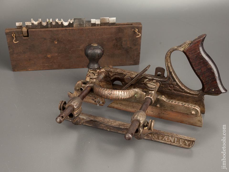 STANLEY No. 45 Combination Plane Type 4 circa 1890-92 with 17 Cutters and One Stop - 82093