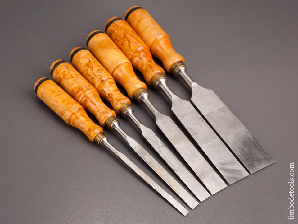 EXCELLENT E A BERG 6 PIECE 1026 CHISEL SET IN ORIGINAL BERG BOX – Ted  Dawson Antique Tools