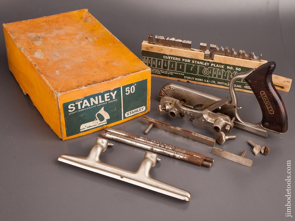 STANLEY No. 50 Light Combination Plane 100% COMPLETE in Original Box - 82391