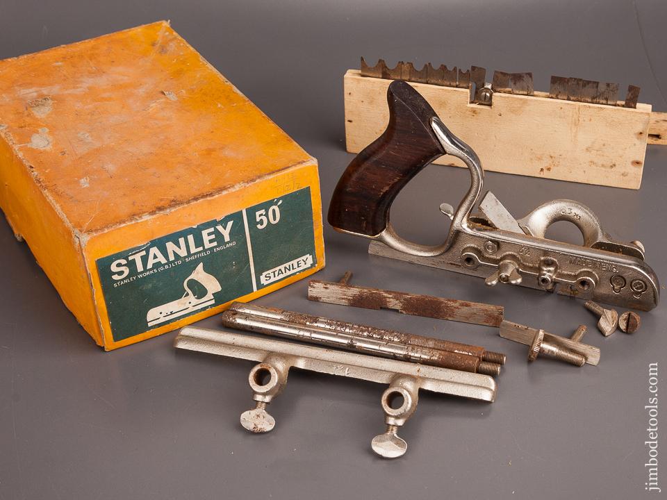 STANLEY No. 50 Light Combination Plane 100% COMPLETE in Original Box - 82391