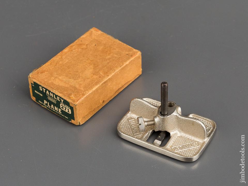 STANLEY No. 271 Miniature Router Plane MINT in Original Box - 82877