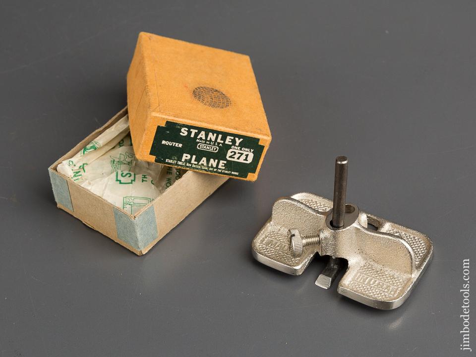 STANLEY No. 271 Miniature Router Plane MINT in Original Box - 82955