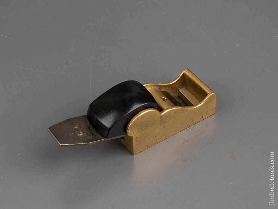 Brass Chariot Plane with Heart-Pierced Bridge and Ebony Wedge - EXCELSIOR 83638