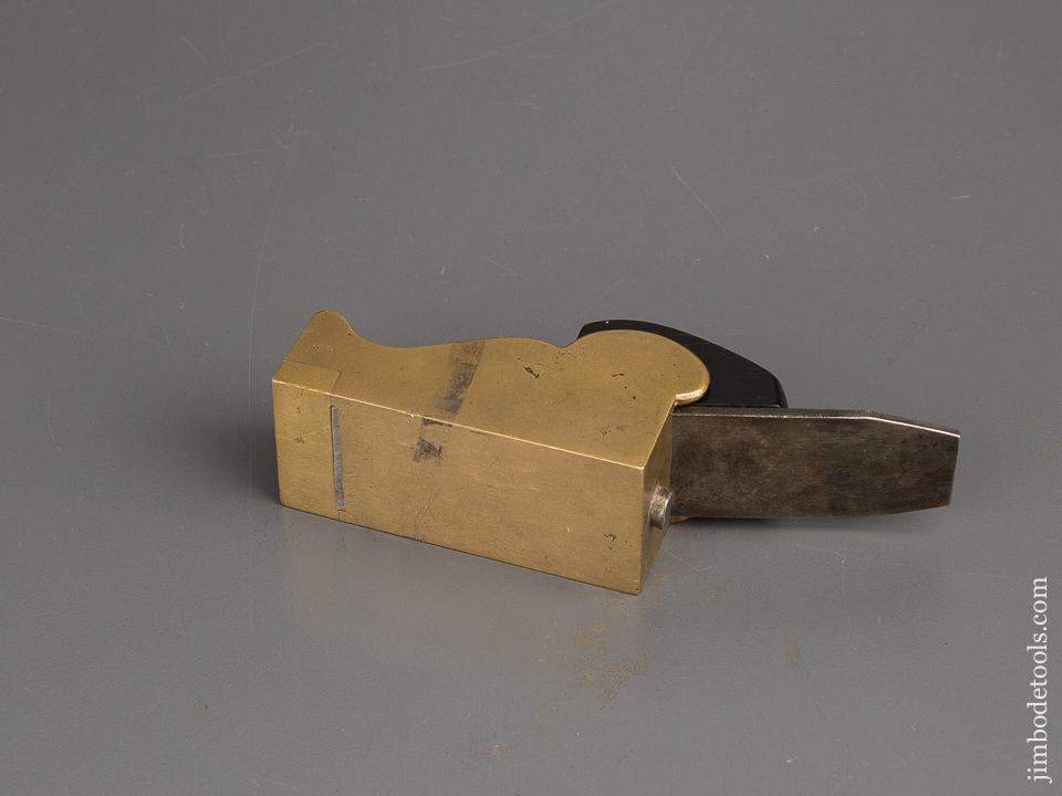 Brass Chariot Plane with Heart-Pierced Bridge and Ebony Wedge - EXCELSIOR 83638