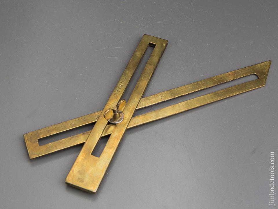 Twelve inch Brass Bevel Dated 1877 - 84206