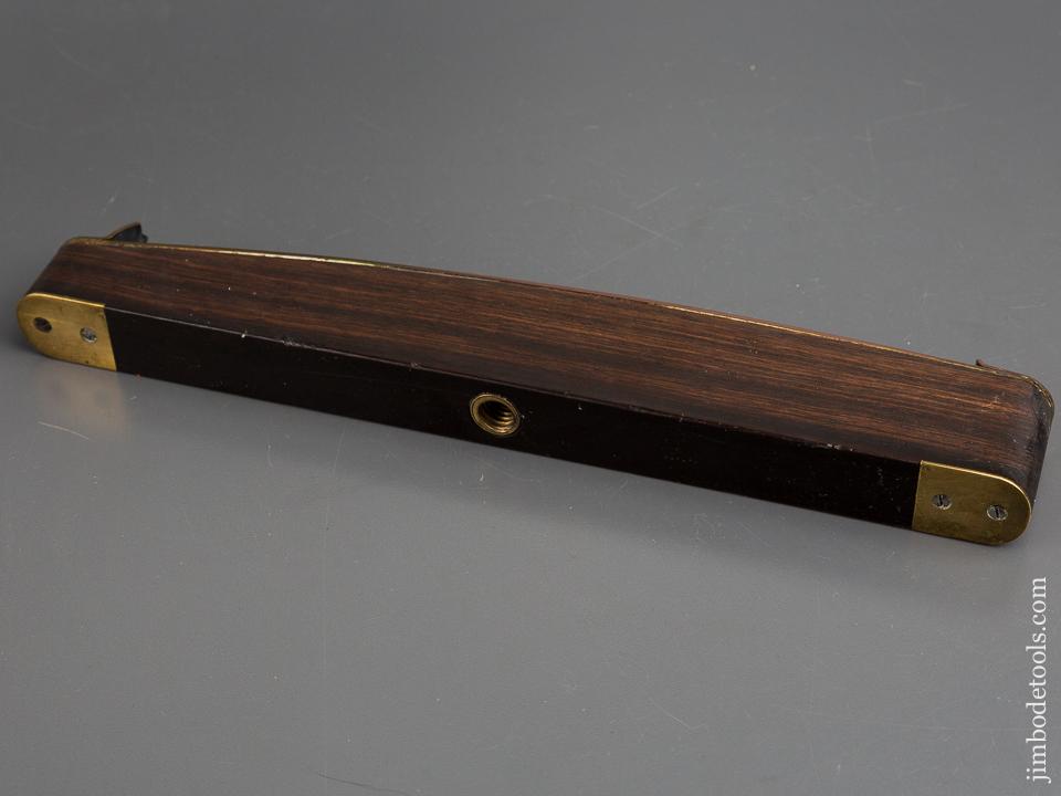 Twelve inch Rosewood & Brass Inclinometer Level - 84220