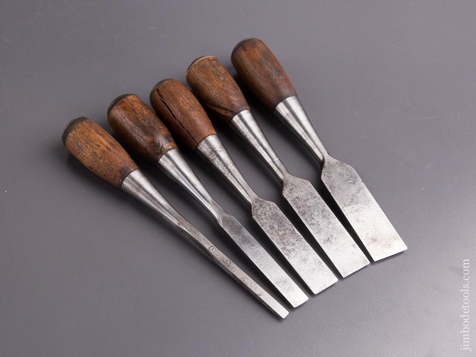 Set of Five STANLEY No. 50 EVERLASTING Chisels - 85259