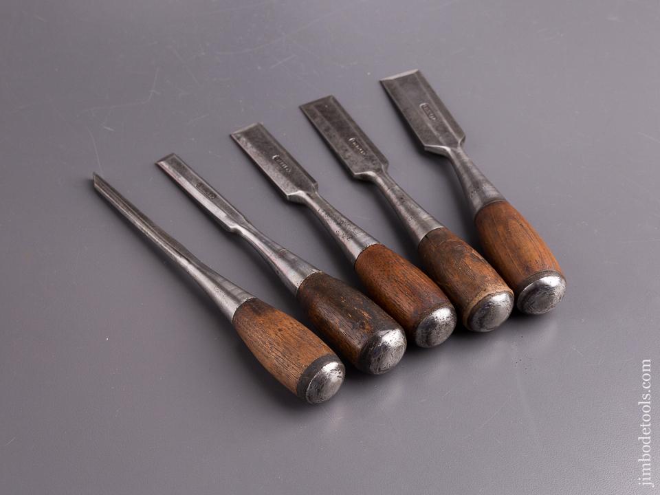 Set of Five STANLEY No. 50 EVERLASTING Chisels - 85259