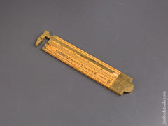 Vintage Wooden Folding Ruler on sale Stanley No. 66 1/2 Boxwood 36 Inch Brass Fittings