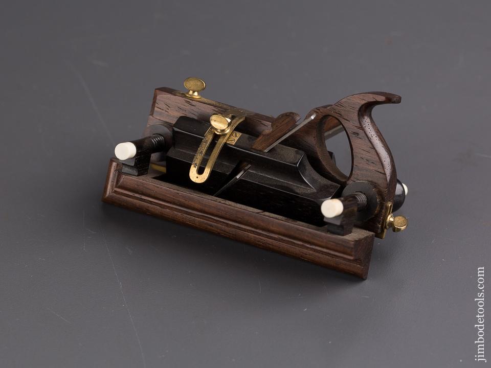 PAUL HAMLER Miniature TIDEY Patent Rosewood & Ebony Beveling Plane - 85513RU