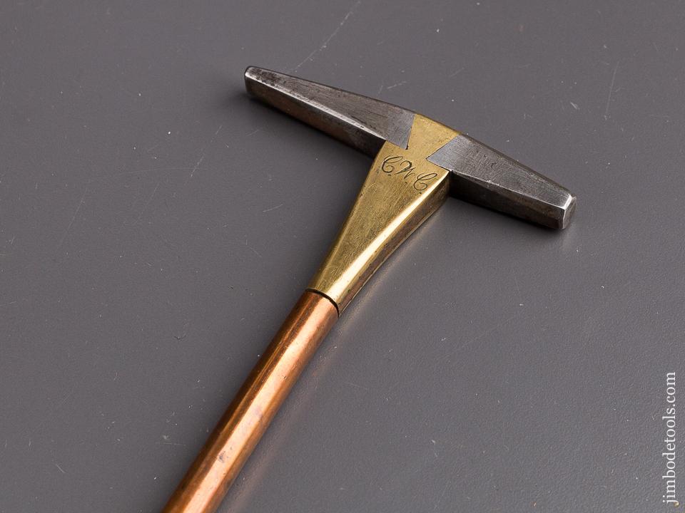 Unusual 7 1/2 inch Hammer with Dovetailed Head - 85711