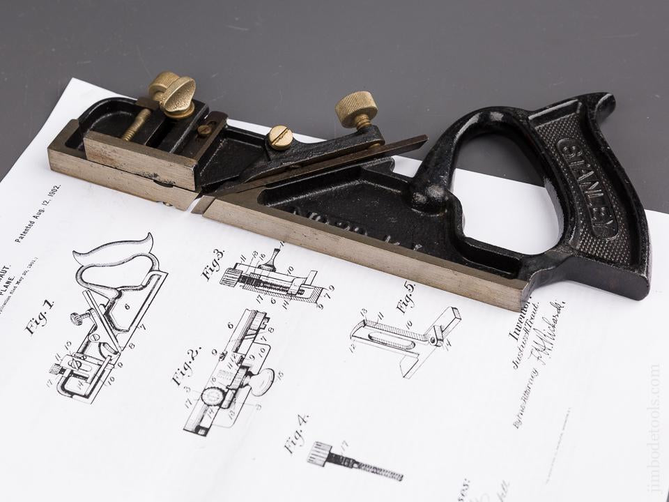 TRAUT Patent August 12, 1902 STANLEY No. 39 1/2 Dado Plane - 85865