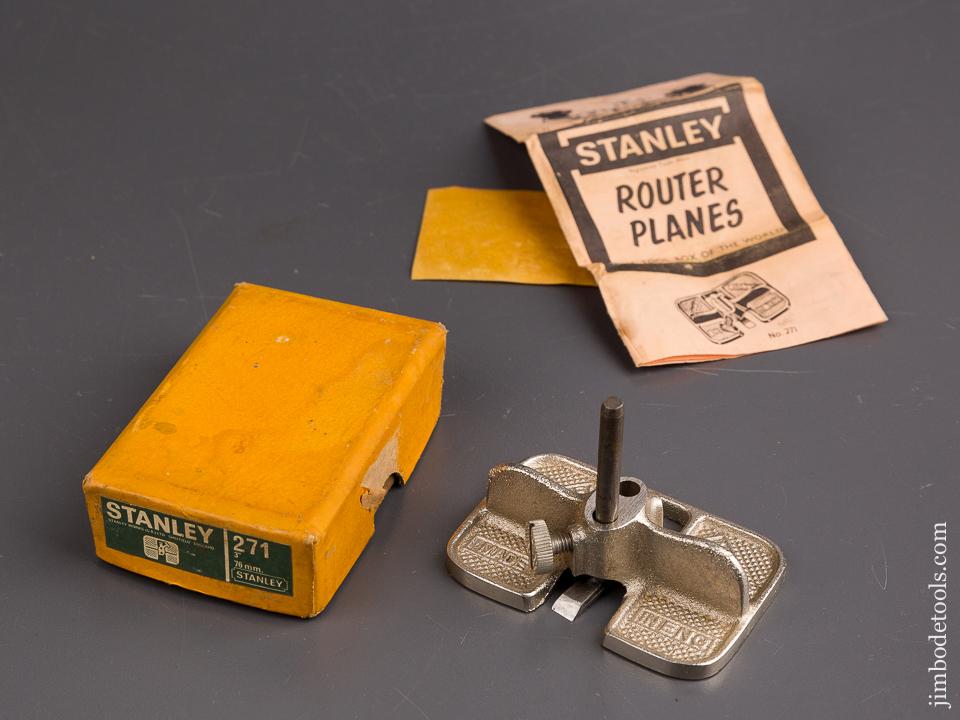 STANLEY No. 271 Miniature Router Plane MINT in Original Box - 86291