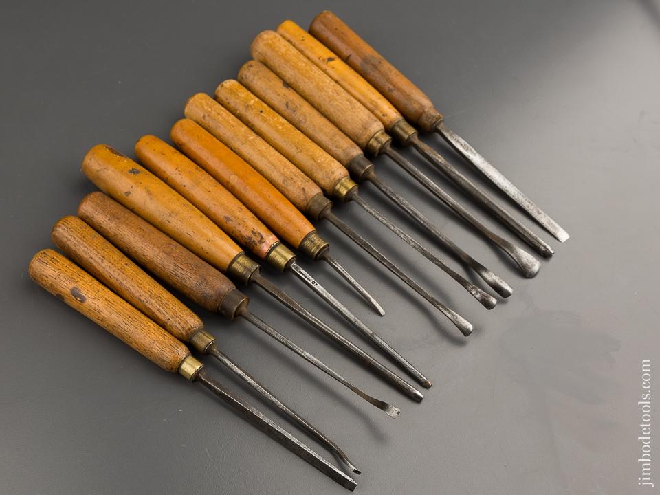 Twelve ADDIS Carving Gouges - 87014