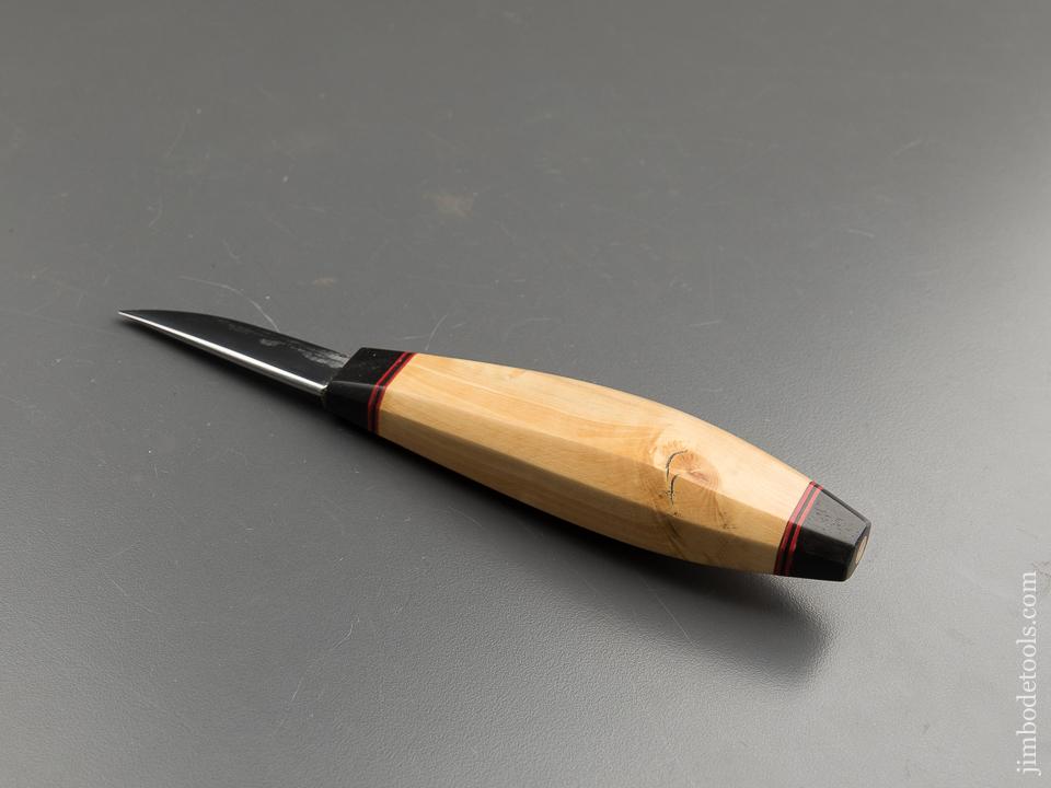 Stunning! Boxwood & Ebony Carving Knife with Sheath - 87573U