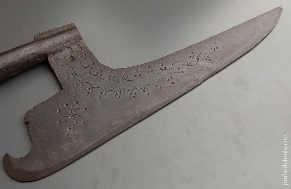 Shapely & Decorated German Goose Wing Axe - 88284U