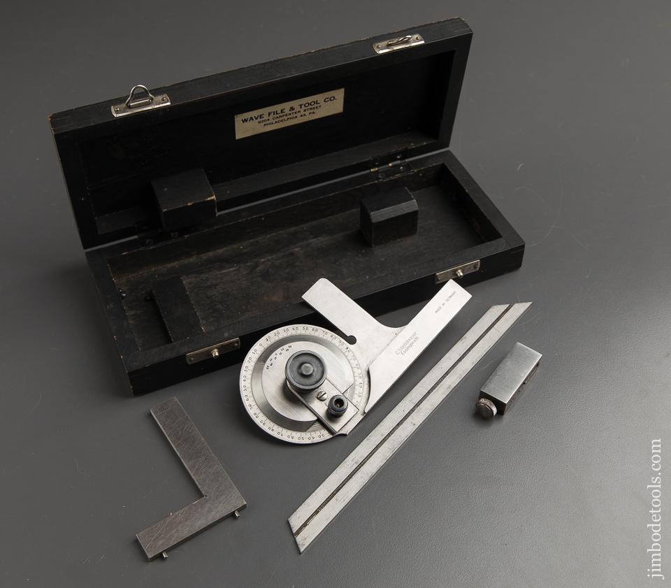 C. STIEFELMAYER German Bevel Protractor in Wooden Case - 89069