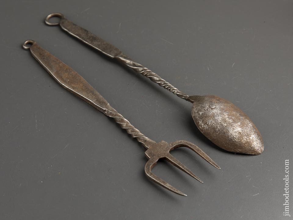 18th Century 12 and 13 inch Forged Utensils - 89551