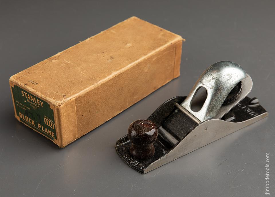 Fine STANLEY No. 110 Block Plane in Original Box SWEETHEART - 90698