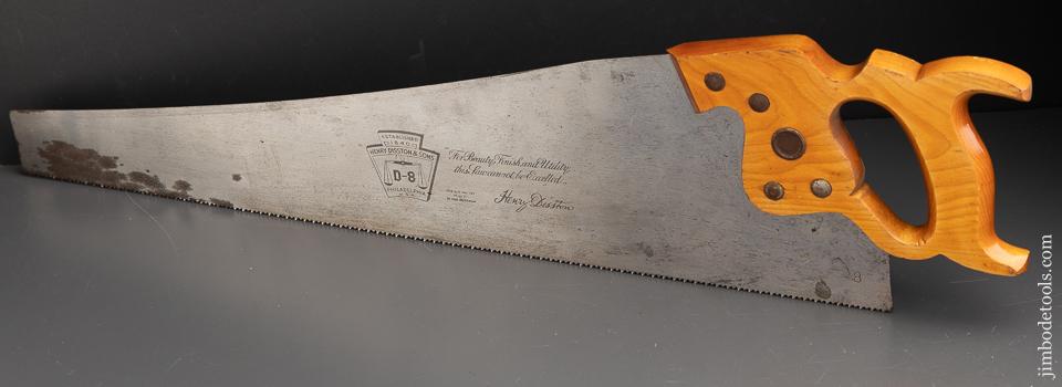 8 point 26 inch Crosscut DISSTON D8 Hand Saw - 91347