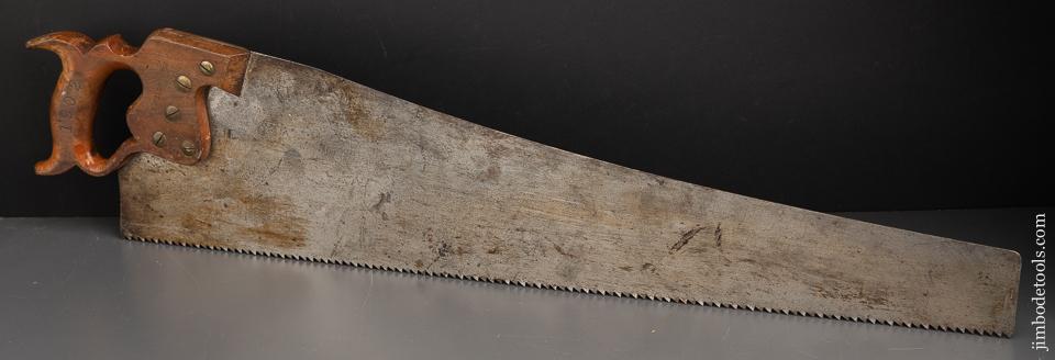 JUST SHARPENED 5 point 28 inch Rip DISSTON D8 Hand Saw circa 1887-96 - 91378