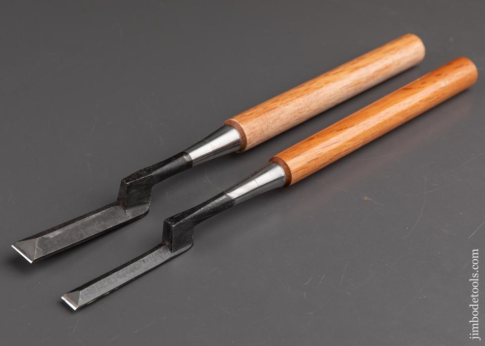 Two MINT Japanese Dog Leg Dovetail Chisels - 91725