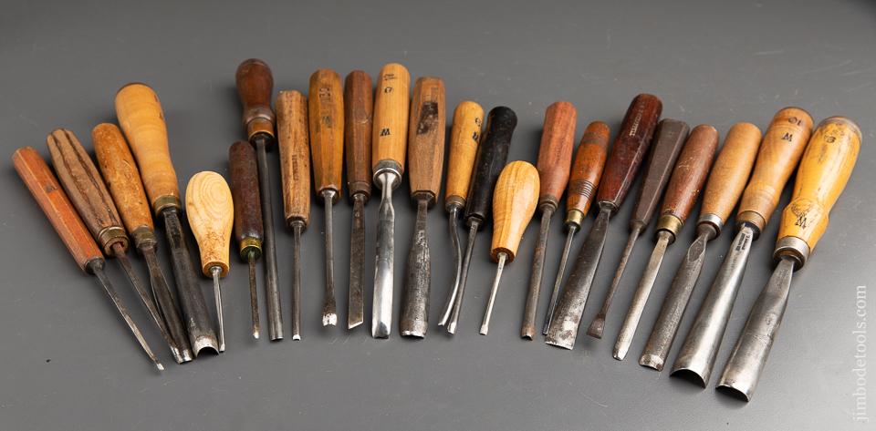 Set of 13 C. MAIERS Carving Chisels Gouges - 108076 – Jim Bode Tools