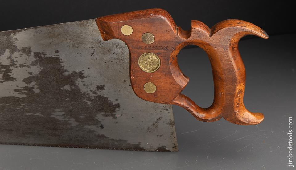 RARE and Extra Fine! DISSTON No. 8 Spring Steel Hand Saw - 91813