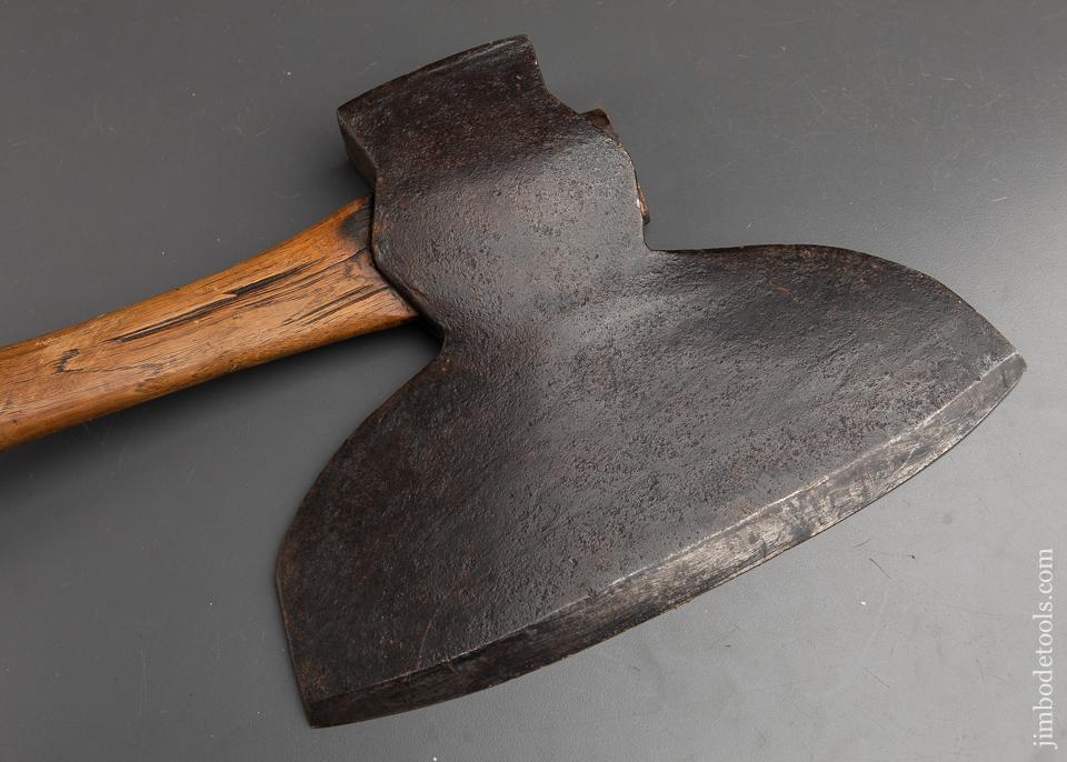 Sold at Auction: Antique Broad Axe and Hay Knife - Wheeling