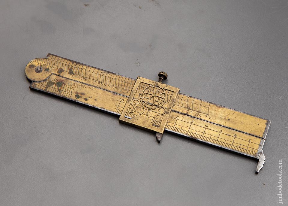 AMAZING! 18th Century Calculating Rule and Caliper - 92198U