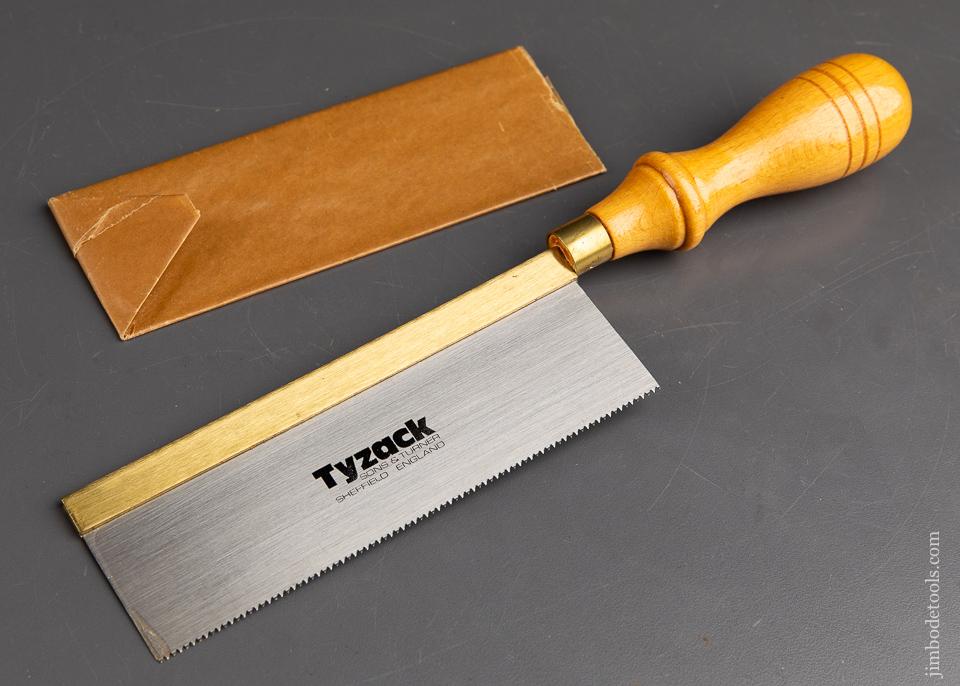 NEW OLD STOCK 15 point 6" Rip TYZACK No. 130 Gents Dovetail Saw MINT in Wrapper - 92468