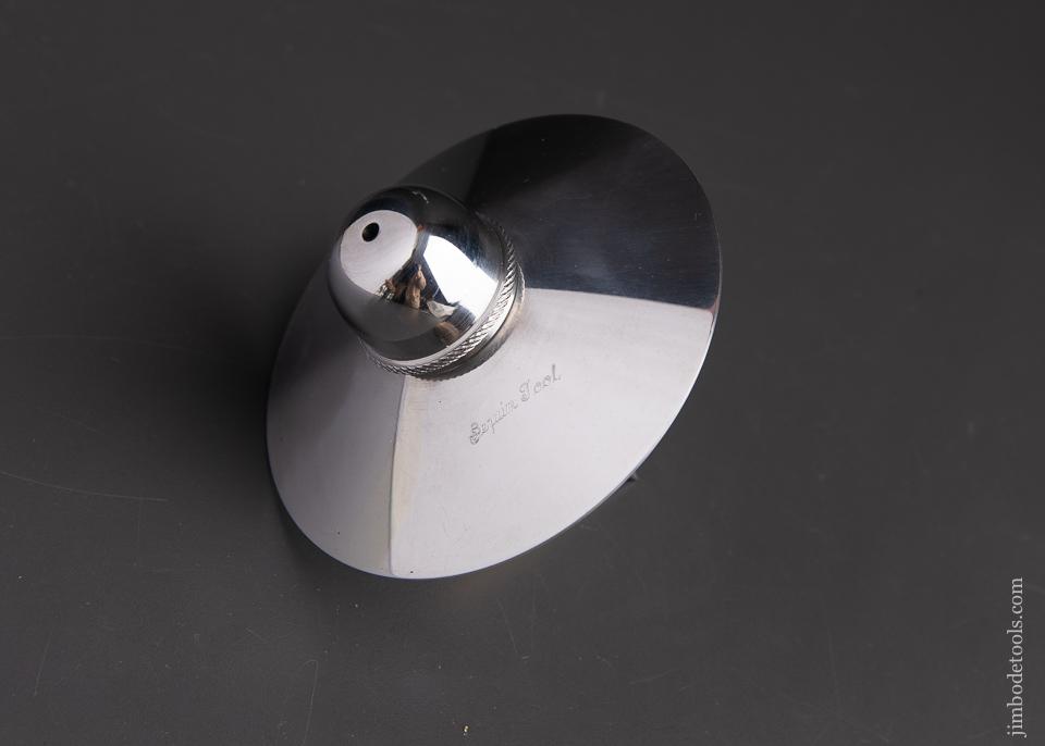 Stunning Dual Metal Flying Saucer Plumb Bob 3 1/2 tall x 4 inch diameter - 92689U