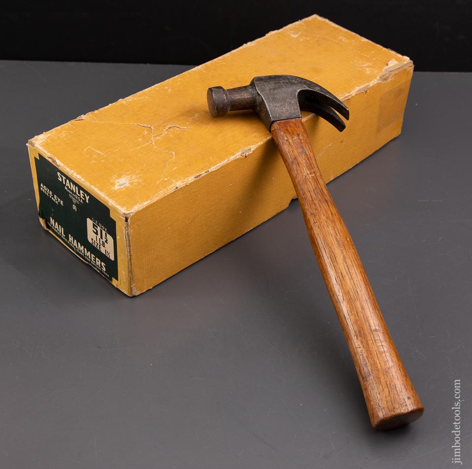 STANLEY No. 51 1/2 Hammer Tools Original – Jim Adze * Face Eye Bell Box Bode in FINE 93