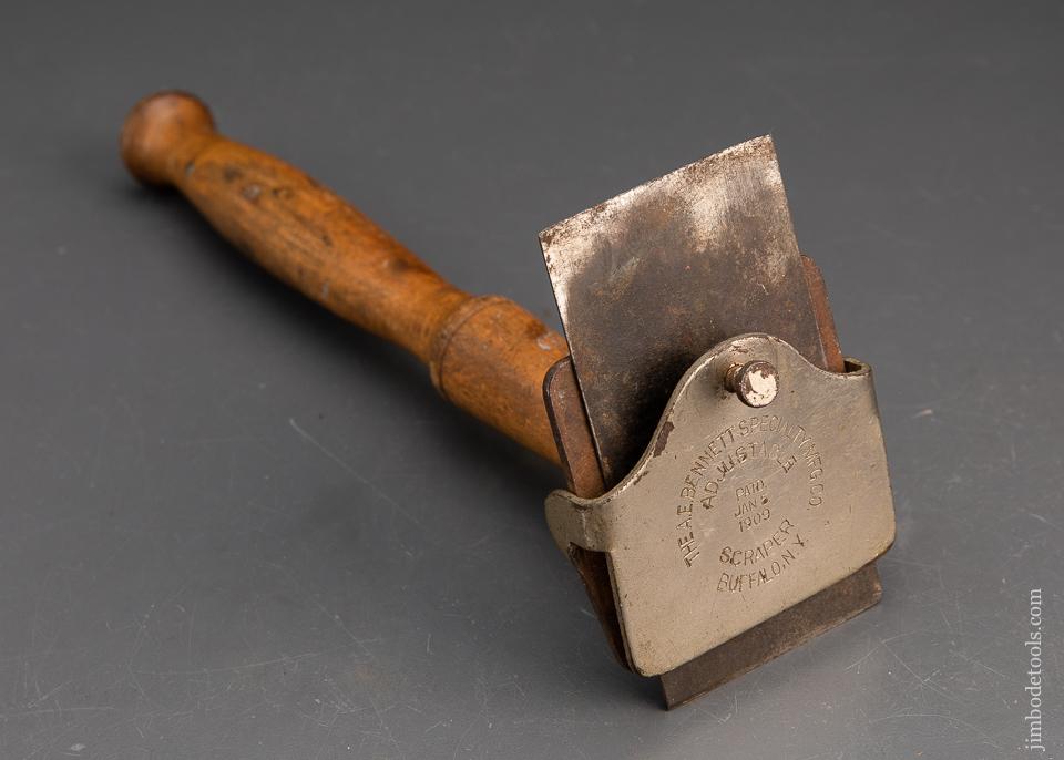 Patented A.E. BENNETT Adjustable Scraper Plane - 94133