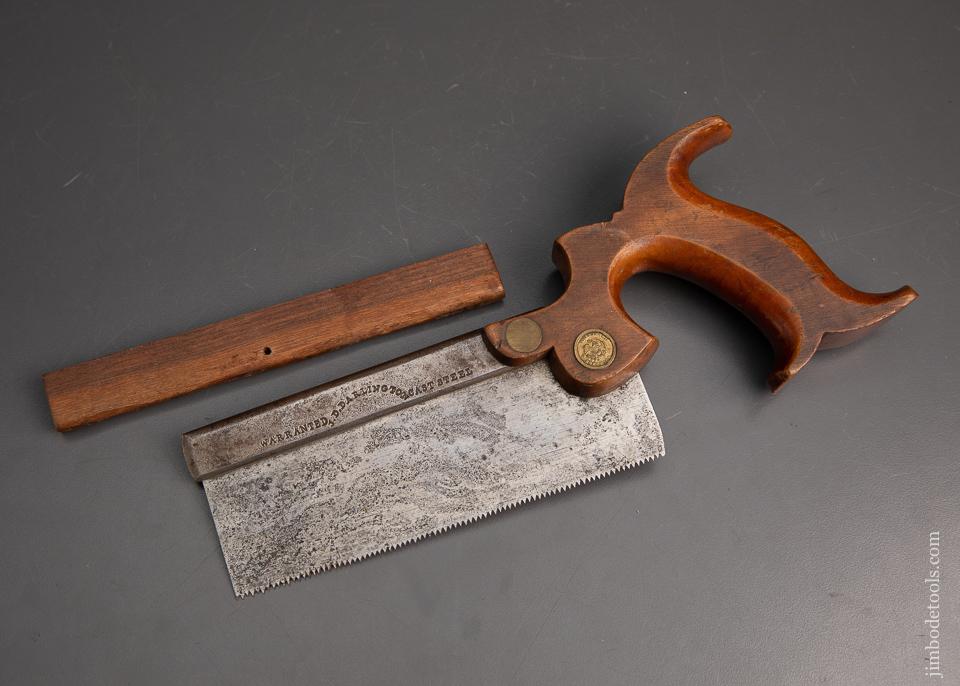 Rare 6 inch Dovetail Saw with Split Screws J.D. DARLINGTON - 95271