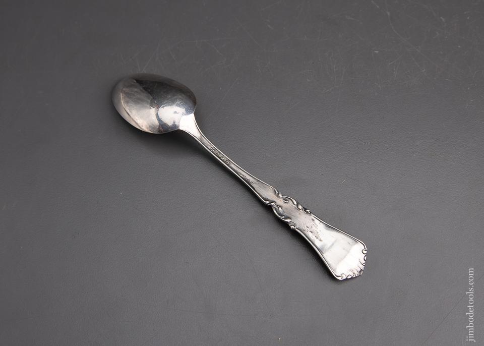 WM. ROGERS Sterling Silver Spoon Advertising ATKINS Silver Steel Saws - 95276